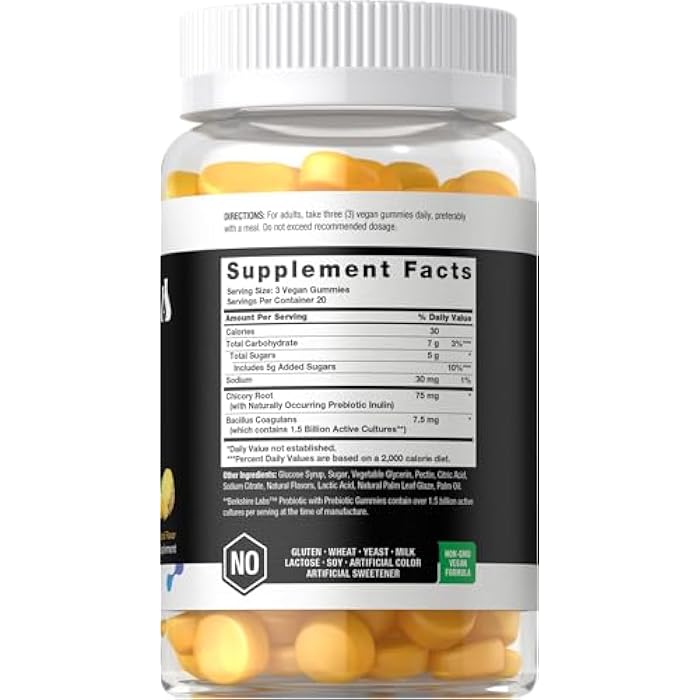 Horbäach Probiotic Gummies 1.5 Billion CFU | 60 Count | with Prebiotic for Women and Men | Tropical Flavor | Doctor Formulated | Vegan, Non-GMO & Gluten Free | Berkshire Labs - Image 2
