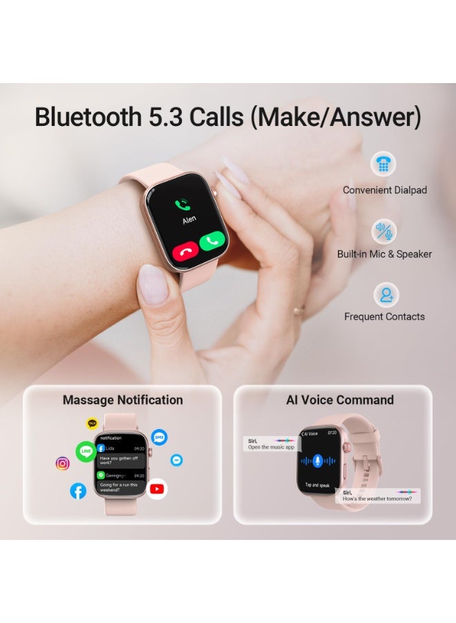 إبسون ساعة ذكية إبسون AMOLED بقياس 1.99 بوصة مع الرد / إجراء المكالمات، مقاومة للماء 3ATM / معدل ضربات القلب / ضغط الدم / متتبع النوم - Image 4