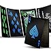 INTEGEAR Plastic Playing Cards Premium Plastic Waterproof Black Playing Poker Cards Professional Luxury Deck of Cards for Adults Classy Black 1 Deck - Image 2