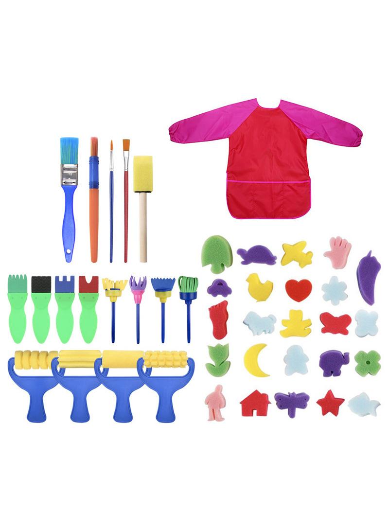 general 42-Piece Children's Painting Sponge Brush Set - Image 1