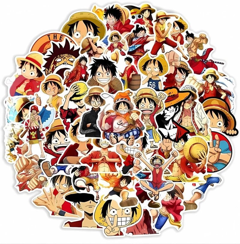 50 Anime Aesthetic Vinyl Stickers for Laptop, Journal, Bike Helmet, Diary, Guitar, Mobile Case - Waterproof Residue Free Stickers, self-adhesive - Image 1