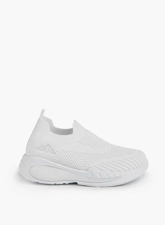 Textured Slip-On Sports Shoes