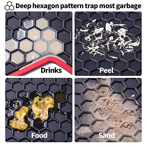 Megiteller Car Floor Mats Custom Fit for Hyundai Sonata 2025 2024 2023-2020/2021-2025 Kia K5 (Only FWD Models) Odorless Washable Heavy Duty Rubber (All Weather) Floor Liners Set Black - Image 3