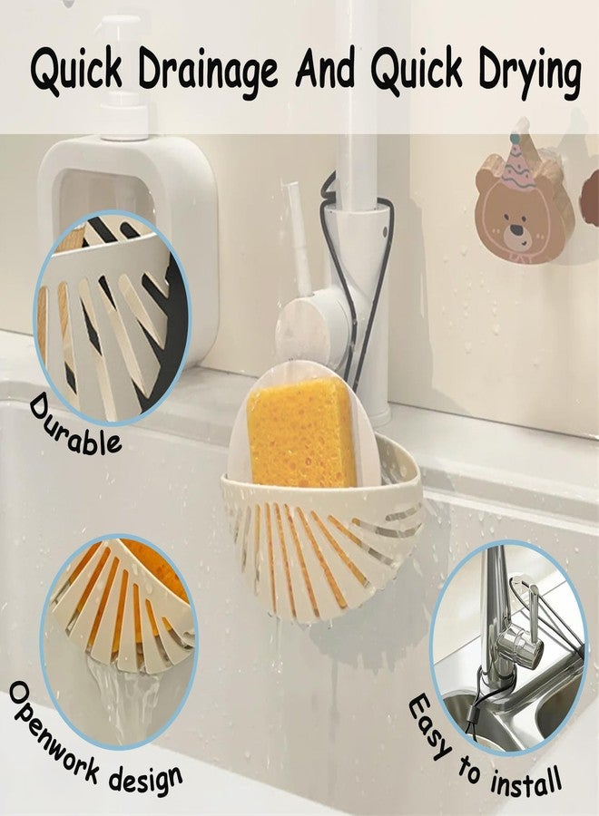 Dancepanda Sponge Holder for Kitchen Sink Suction,Kitchen Sink Organizer Caddy Holder,Dish Sponge Holder - Image 5