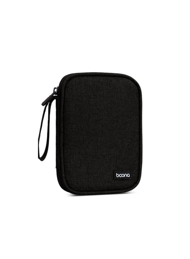 BURAQ Baona BN-C003 Mobile Hard Disk Protection Cover Portable Storage Hard Disk Bag, Specification: Single-layer (Black)  - Image 1