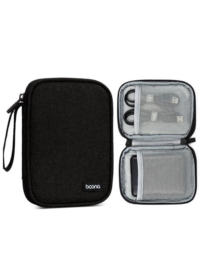 BURAQ Baona BN-C003 Mobile Hard Disk Protection Cover Portable Storage Hard Disk Bag, Specification: Single-layer (Black)  - Image 2