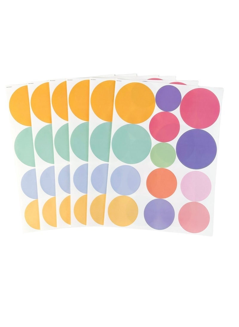 Colorful Wall Stickers Heart & Dot 10 Sheets, Colorful Love Dot Wall Sticker Self-Adhesive DIY Kindergarten Bedroom Children Room Wall Decoration Sticker Wall Sticker, Learning Shapes (Dots) - Image 2