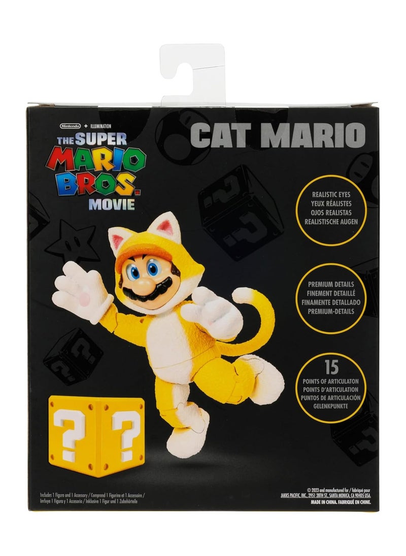 Jakks Pacific - Super Mario Bros - Cat Mario Action Figure - Image 1