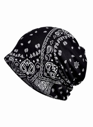 Turban Hat, Spring Summer One Piece Double Layer Stretchy Cotton Cashew Hat, Cool Hip Hop Turban Hat, Women Men Loose Slouchy Beanie Cancer Snood Cap (Black) - pzsku/Z503A9984A1FD0C47FBF1Z/45/_/1712231708/4b30f6cb-49b1-4f45-a091-d1259e783593