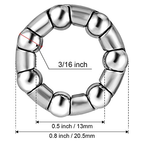 Jaceyon Bicycle Bearing 3/16" x 7 Bike Wheel Bearings Retainer, Replacement Bike Parts 4Pcs Repair Accessories for Bike Front Rear Axle - Image 3