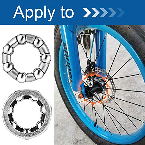 Jaceyon Bicycle Bearing 3/16" x 7 Bike Wheel Bearings Retainer, Replacement Bike Parts 4Pcs Repair Accessories for Bike Front Rear Axle - Image 4