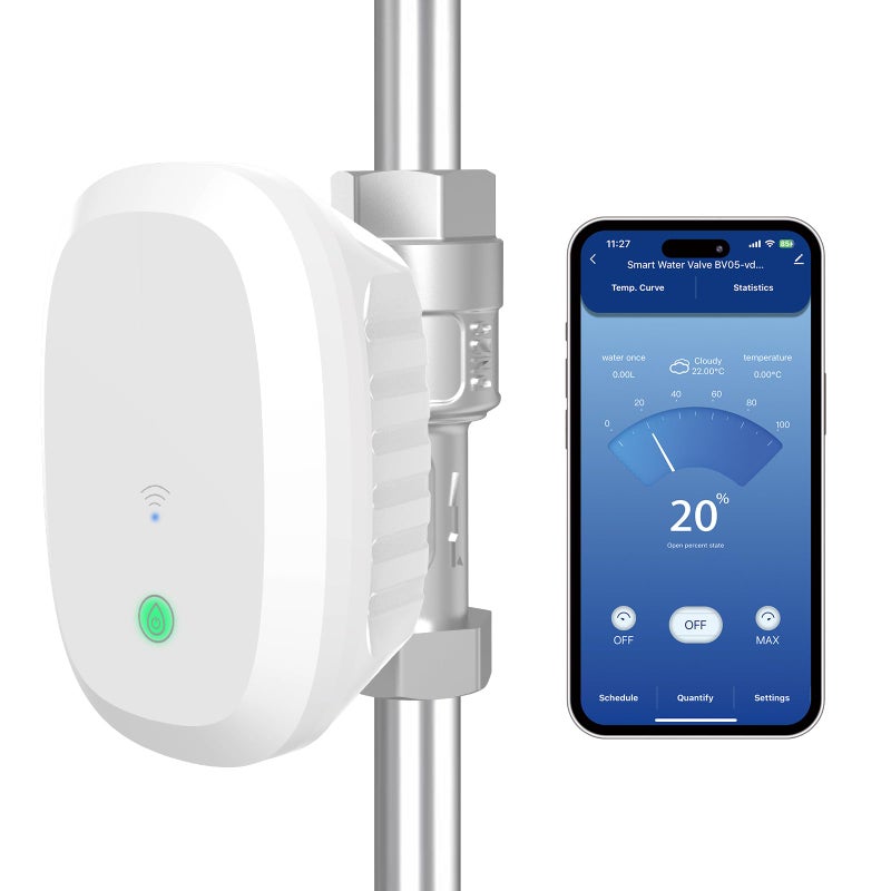 FRANKEVER DN25 Smart Water Valve 1 Smart Water Management System WiFi Remote Control Faucet Timer for Hose Sprinkler Water Timer Auto Watering for PlantsCompatible with AlexaGoogle - Image 2