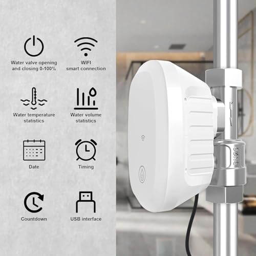 FRANKEVER DN25 Smart Water Valve 1 Smart Water Management System WiFi Remote Control Faucet Timer for Hose Sprinkler Water Timer Auto Watering for PlantsCompatible with AlexaGoogle - Image 3
