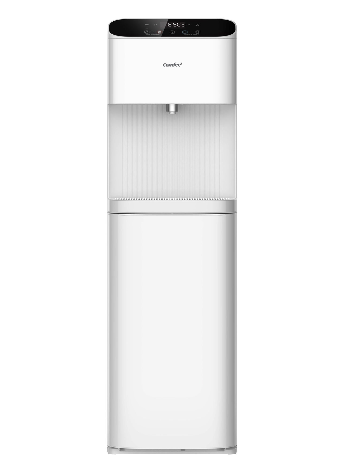 Water Dispenser Bottom Loading Hot Cold Ambient Temperature Floor,Standing Touch Control,Child Safety Lock, Empty Bottle Indicator for Home,Kitchen,Office- White-YL2240S 