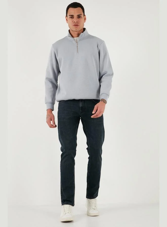 بوراتي جينز بوراتي قطن بقصة عادية وخصر عادي وساق مستقيمة للرجال