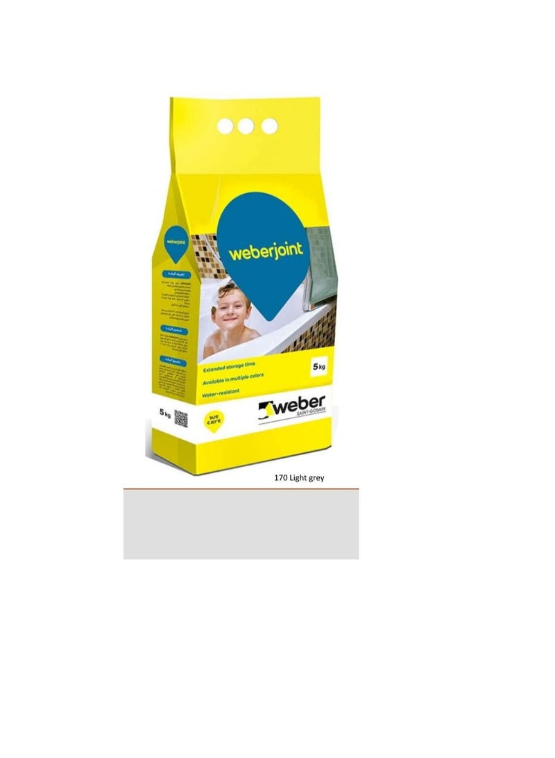 ويبر الأسمنت القائم على الأسمنت المختلط مسبقًا الجص متعدد الألوان رمادي فاتح - Image 3