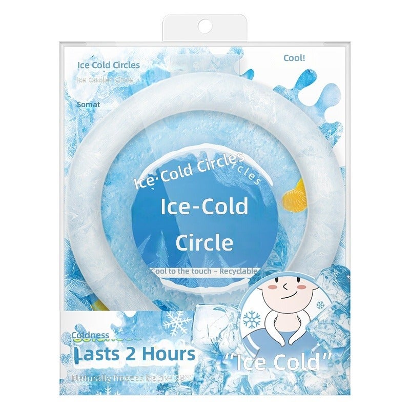 Summer Cooling Ice Ring - Portable Neck Cooler for Outdoor Sports