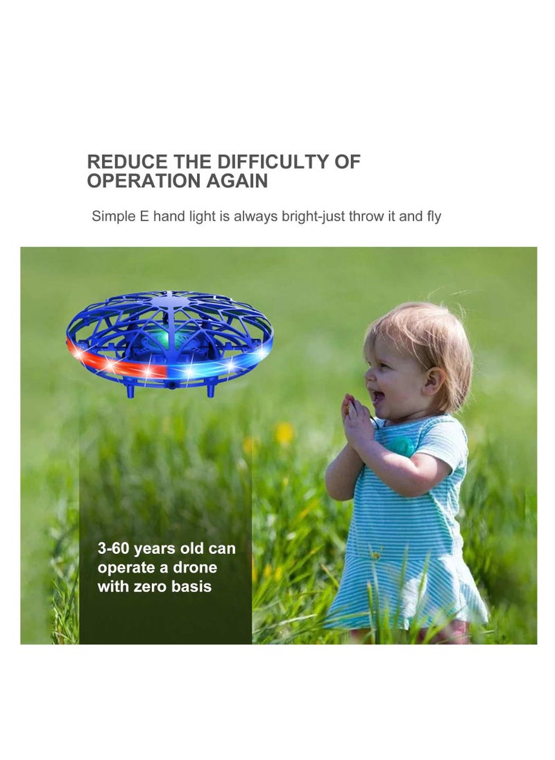 Generic - Hand Operated Mini Drone for Kids or Adults,USB Rechargeable Small UFO Flying Ball Drones with LED Lights, Indoor Outdoor Drones Toy Gifts for Boys and Girls - Image 1