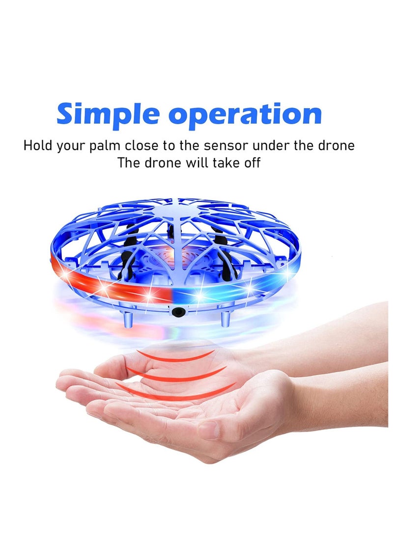 Generic - Hand Operated Mini Drone for Kids or Adults,USB Rechargeable Small UFO Flying Ball Drones with LED Lights, Indoor Outdoor Drones Toy Gifts for Boys and Girls - Image 1