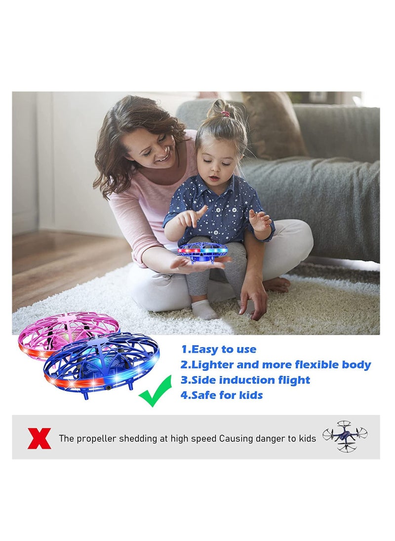 Generic - Hand Operated Mini Drone for Kids or Adults,USB Rechargeable Small UFO Flying Ball Drones with LED Lights, Indoor Outdoor Drones Toy Gifts for Boys and Girls - Image 1