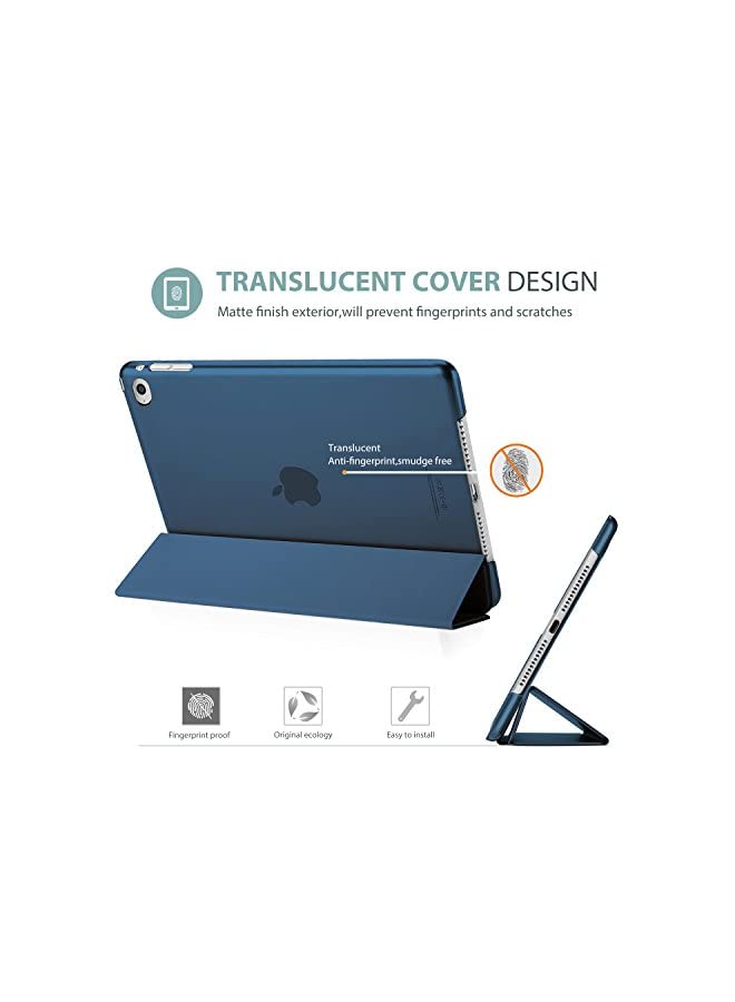 Procases ProCase Smart Case for iPad Air 2 (2014 release), Ultra Slim Lightweight Stand Protective Case Shell with Translucent Frosted Back Cover for Apple iPad Air 2 (A1566 A1567) -Navy - Image 3