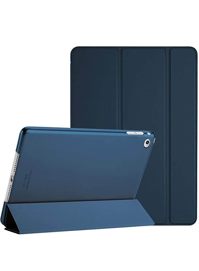 Procases ProCase Smart Case for iPad Air 2 (2014 release), Ultra Slim Lightweight Stand Protective Case Shell with Translucent Frosted Back Cover for Apple iPad Air 2 (A1566 A1567) -Navy - Image 1