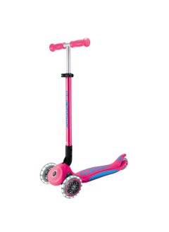 GLOBBER Globber Primo Foldable Plus Lights 3-wheel Kick Scooter in Fuchsia  - Image 4