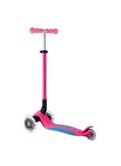 GLOBBER Globber Primo Foldable Plus Lights 3-wheel Kick Scooter in Fuchsia  - Image 2