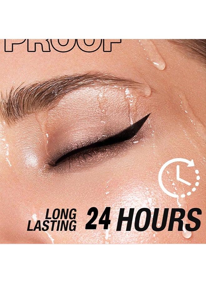 ميوزك فلاور قلم كحل كاجال عيون ساحرة مكياج كحل قلم مقاوم للماء طويل الأمد مقاوم للتلطخ دليل على قلم تحديد العيون ملمس ناعم قلم تحديد طويل الأمد # أسود - Image 4