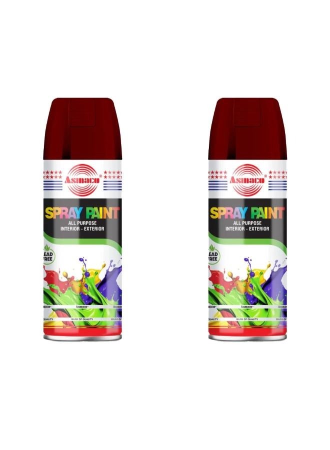 اسماكو بخاخ طلاء - كستنائي - 400 مل - مجموعة قطعتين