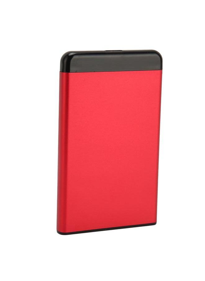 Thoraya USB3.0 ultra-thin external mobile hard disk high-speed read and write 2.5-inch portable metal mobile external hard disk red 750GB  - Image 2