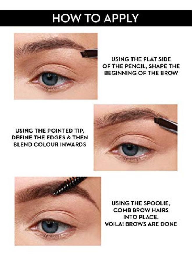 SUGAR Cosmetics - Arch Arrival Brow Definer 04 Felix Onyx (Dark Blackish Brown Brow Definer) Smudge Proof Water Proof Eyebrow Pencil With Spoolie Lasts Up To 12 Hours - Image 1