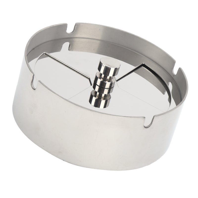 Ashtray Outdoor Stainless Steel Windproof Rainproof Cigarette Tray for Outside Home Table - Image 5