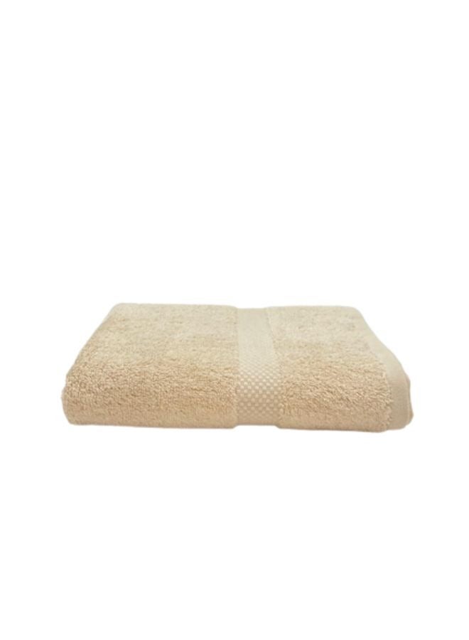 BYFT منشفة يد فاخرة جاردينيا (بيج) (50 × 100 سم - مجموعة من 1) 100% قطن، بياضات حمام عالية الامتصاص وفائقة النعومة مع دايموند دوبي - 550 جرامًا للمتر المربع - Image 2