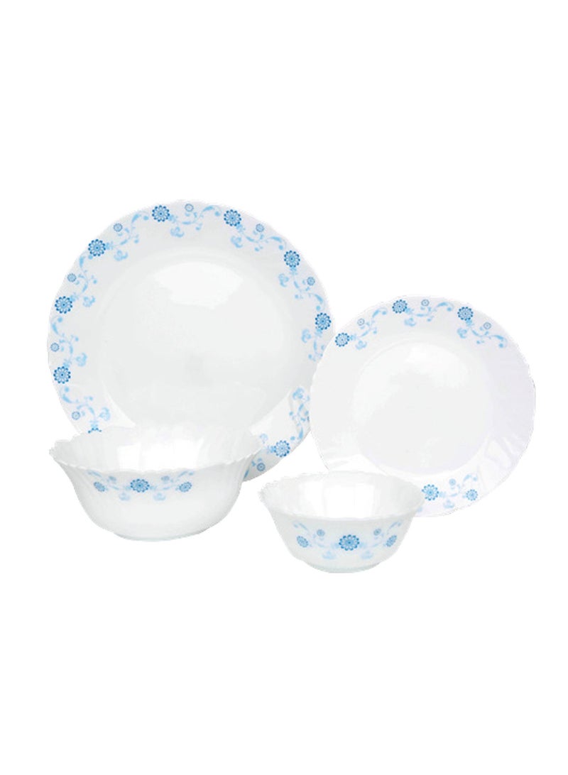 Cello Opal Dinner Set 13pcs Blue Lagune