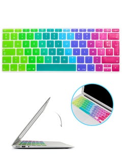 Silicone Keyboard Cover, for Apple MacBook Pro/Air Retina 13/15-Inch US Specification, Computer Keyboard Accessories (Colorful)