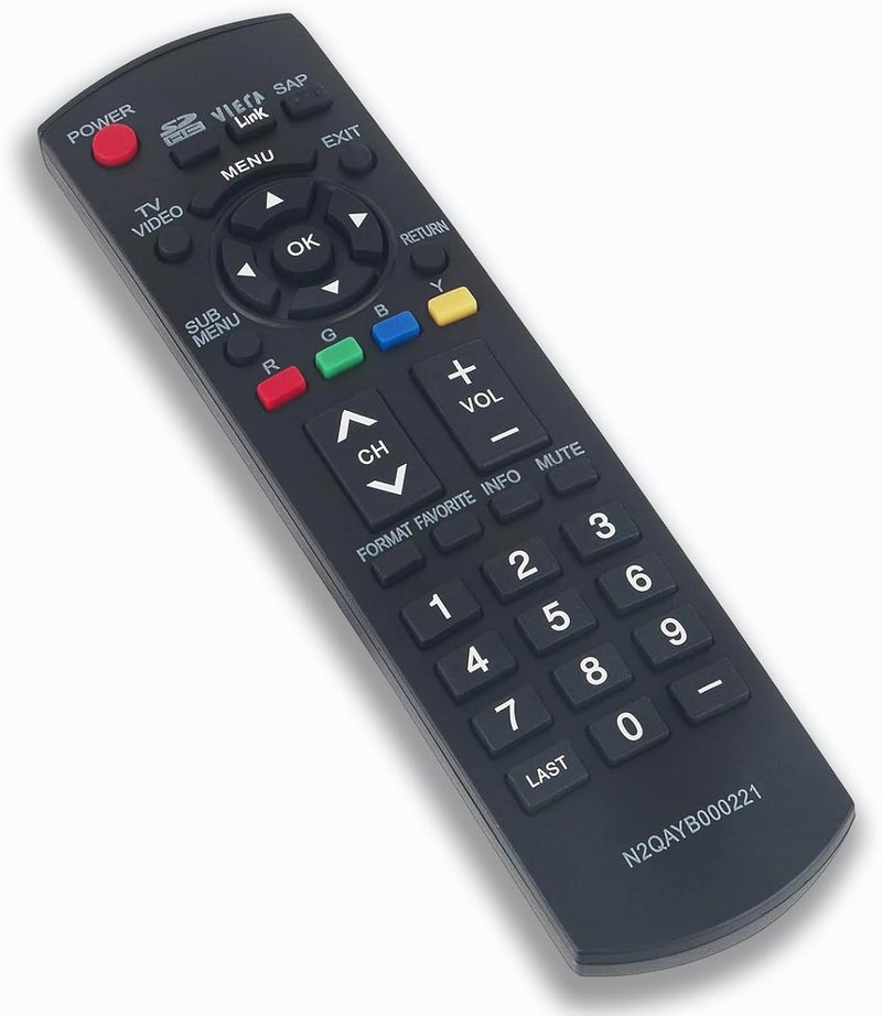LOMCA Replacement Remote Control for Panasonic Viera Plasma TV TH-M50HD18 TC-32LX85 TC-37LZ85 TH-42PZ80U TH-46PZ80U TH-50PZ80U TH-50PE8U TH-C50HD18 - Image 1