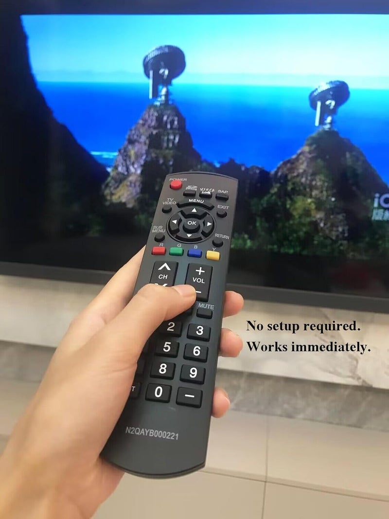 LOMCA Replacement Remote Control for Panasonic Viera Plasma TV TH-M50HD18 TC-32LX85 TC-37LZ85 TH-42PZ80U TH-46PZ80U TH-50PZ80U TH-50PE8U TH-C50HD18 - Image 3
