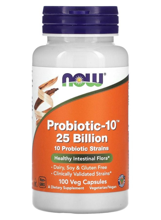now Probiotic-10 25 Billion 100 Veg Capsules