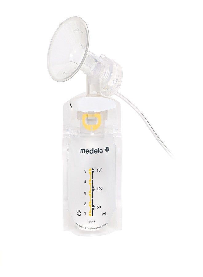 Medela Pump & Save Breast Milk Storage Bags, 20 Count Pack, Breastmilk Freezer Bags, Pour or Pump Directly into Bags with Included Easy Connect Adaptors, Made Without BPA - Image 4