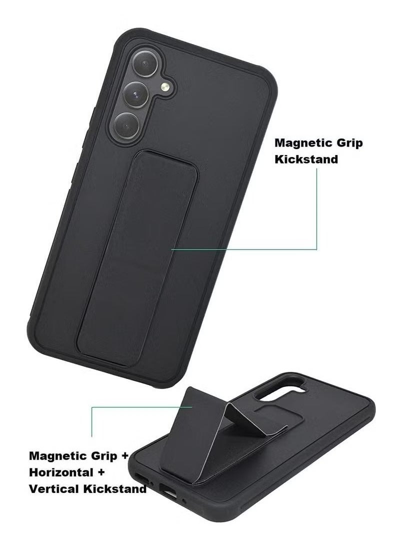 ELTRAZONE Shockproof Samsung Galaxy S24 Case | Magnetic Car Mount, Kickstand Holder & Vertical/Horizontal Stand | Hand Strap for Secure Grip | Durable Protective Cover for Galaxy S24 (6.2-Inch) - Image 4