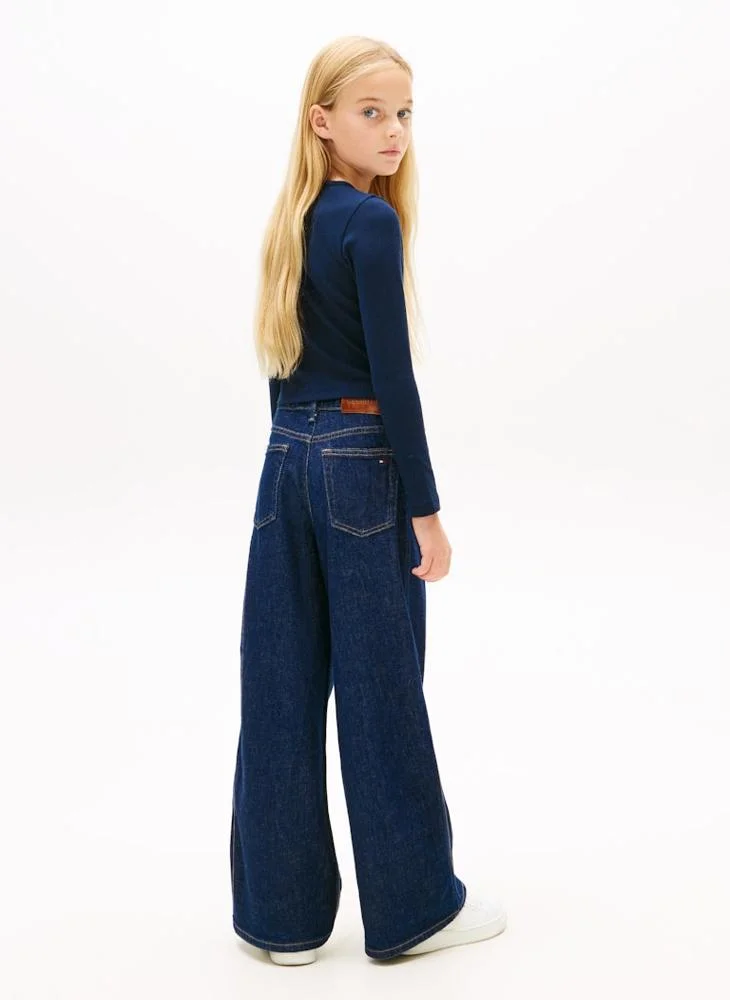 تومي هيلفيغر Youth Heritage Flag Crew Neck T-Shirt