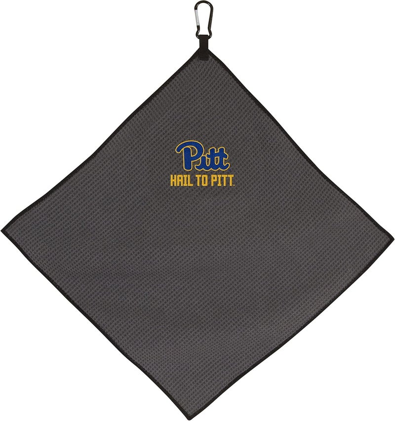 Team Effort Collegiate 15" x 15" Grey Microfiber Towel - Image 1