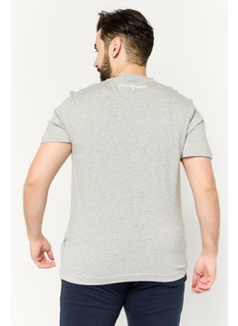 Plein Sport Men Sportswear Fit Short Sleeves Outdoor T-Shirt, Grey  - Image 4