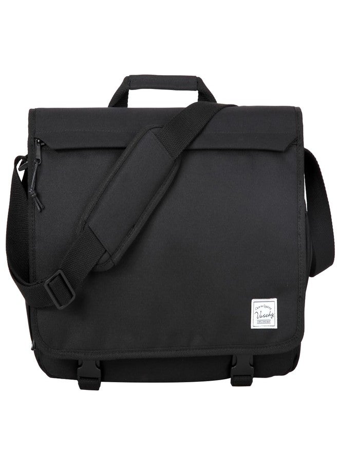 فاشي حقيبة فاسشي للرجال، حقيبة كتف مقاومة للماء، حقيبة عمل أنيقة، حقيبة كروس بودي، حقيبة يد نسائية، لون أسود، مناسبة للجامعة - Image 1