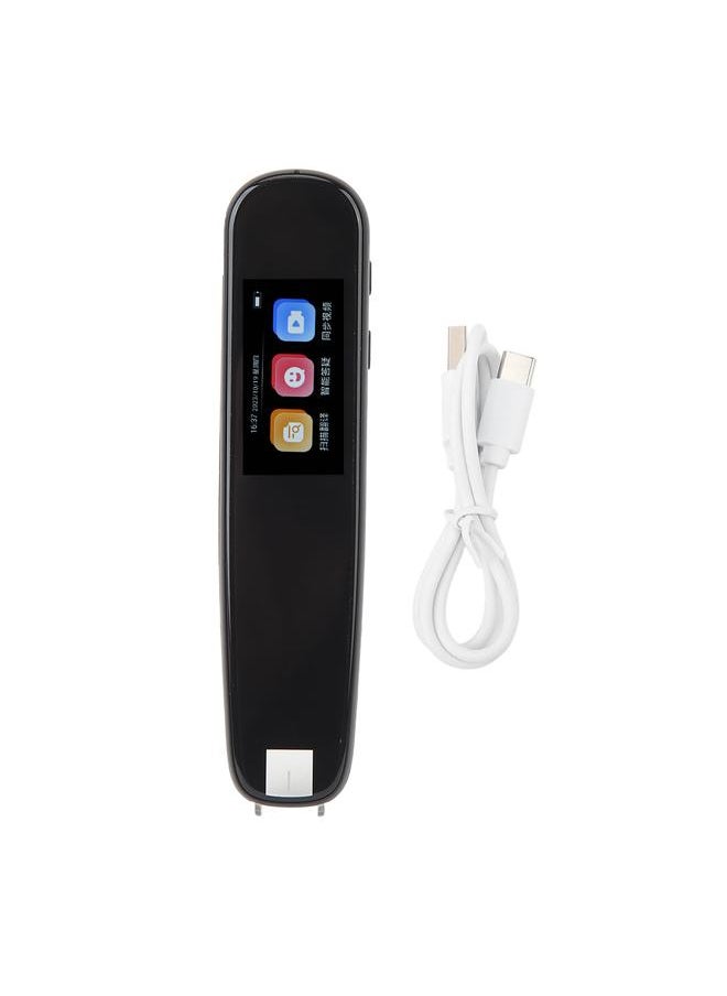 Thoraya Scanning Reading Pen English Learning Touch Screen Translation Dictionary Pen for Students Black  - Image 1