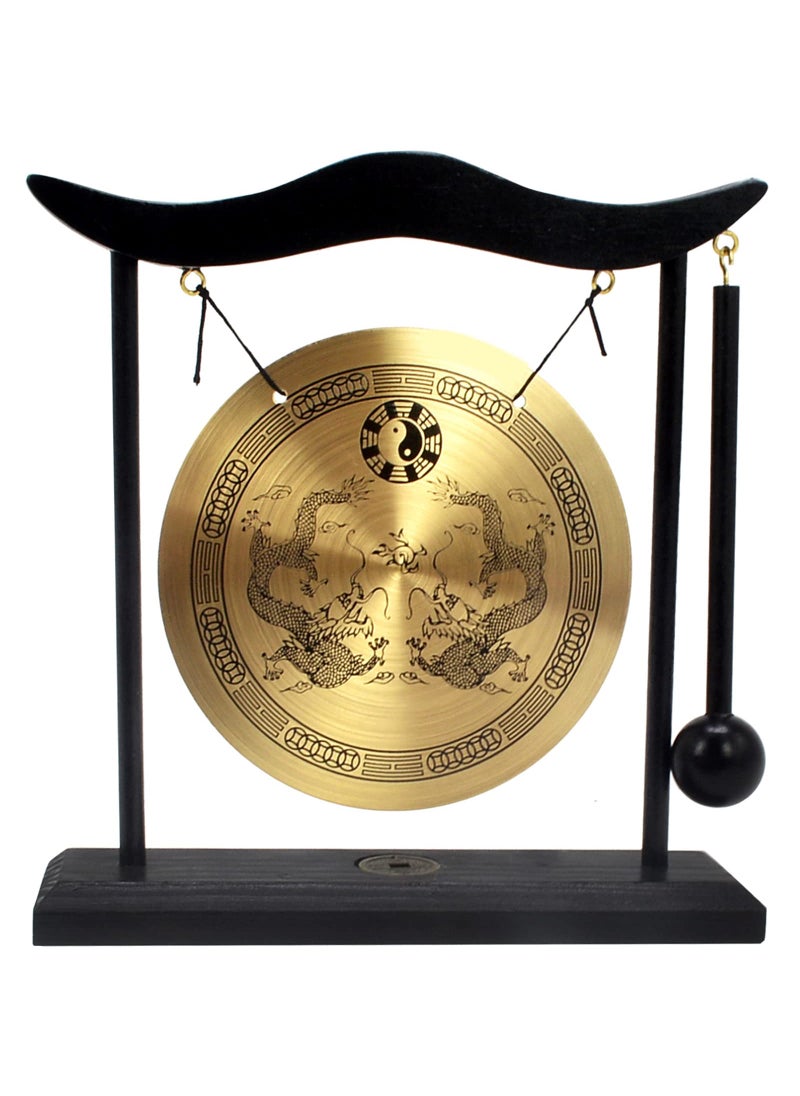 fengshuisale Zen Art Brass Feng Shui Desktop Gong H1303 
