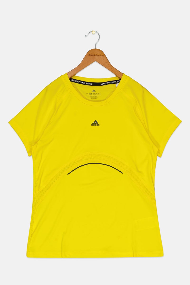 Adidas Kids Boy Sportswear Fit Training T Shirt, Yellow - Image 1