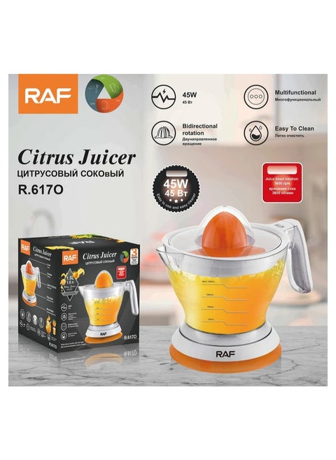 Raf Citrus Fruit Juicer Press Orange Juicer Machine Lemon Multifunction Citrus Juicer SqueezerJuicer, 45 Watts, 1.5Lit