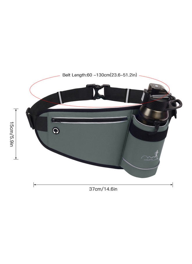 NIBEMINENT - Hydration Waist Belt Bag With Water Bottle Holder 37x15cm - Image 1